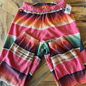 NWT Aviator Nation Serape Bolt Stitch Sweatpants Size S